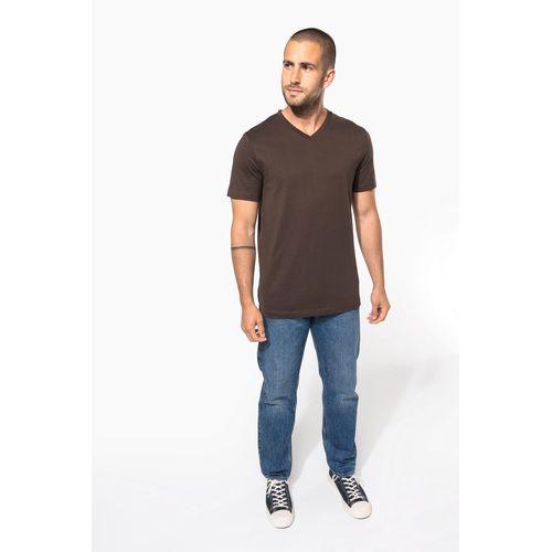 Men's short-sleeved V-neck T-shirt