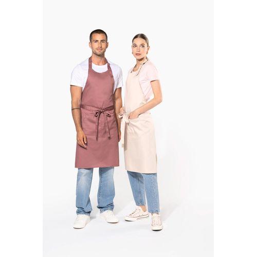 Polyester cotton apron with pocket