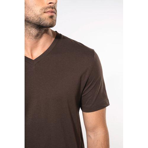 Men's short-sleeved V-neck T-shirt