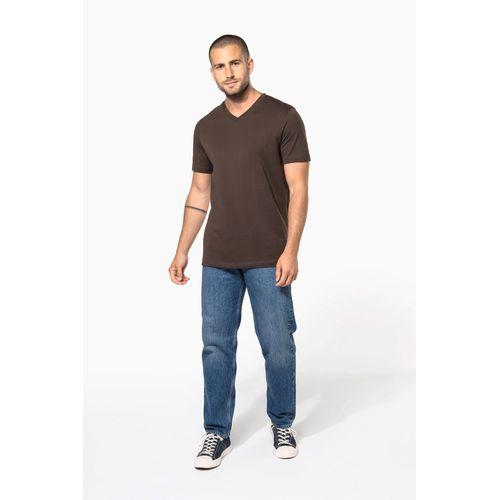 Men's short-sleeved V-neck T-shirt