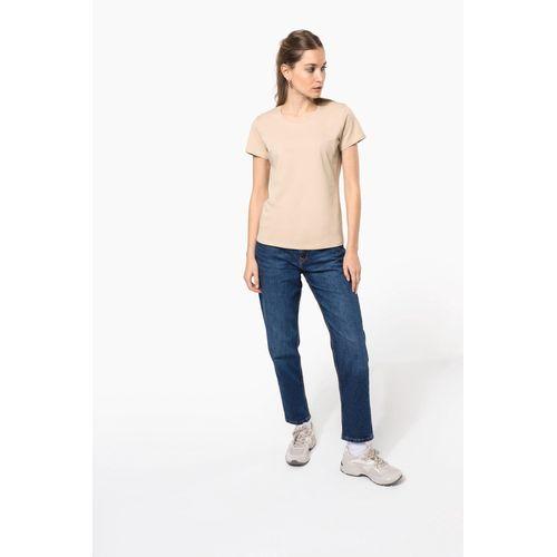 Ladies' short-sleeved crew neck T-shirt
