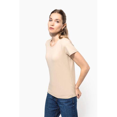 Ladies' short-sleeved crew neck T-shirt