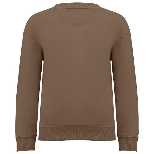 Eco-friendly kids' oversize round neck sweatshirt