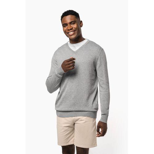 Pull col en V écoresponsable homme