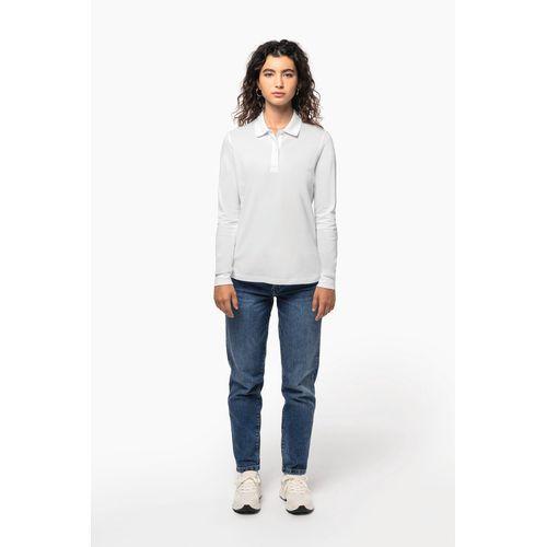Polo piqué manches longues Bio180 femme