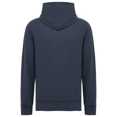 Unisex eco-friendly washed effect oversized hooded sweatshirt