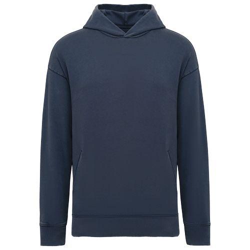Unisex eco-friendly washed effect oversized hooded sweatshirt