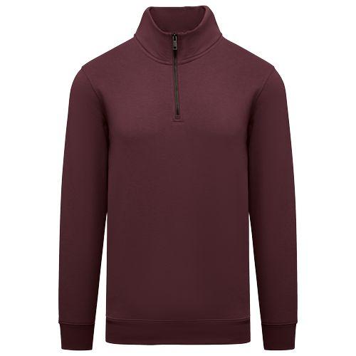 Sweat-shirt écoresponsable à col montant zippé homme