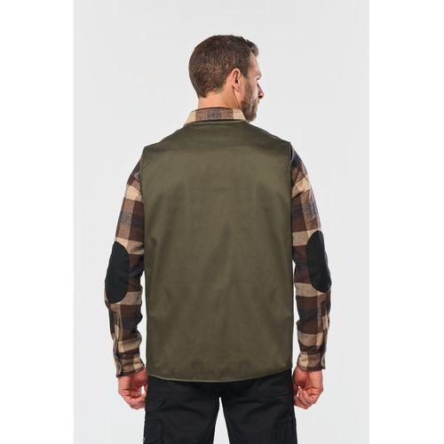 Unisex lined multi-pocket polycotton vest