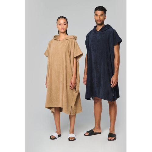Poncho éponge à capuche unisexe