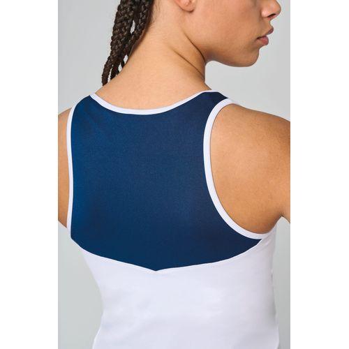 Ladies' two-tone padel tank top