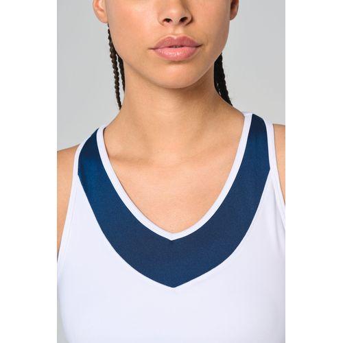 Ladies' two-tone padel tank top