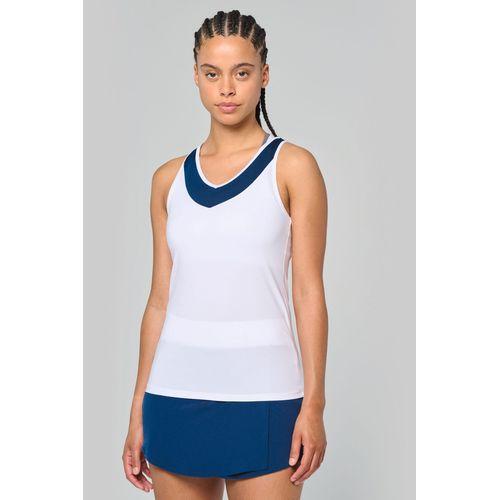 Ladies' two-tone padel tank top