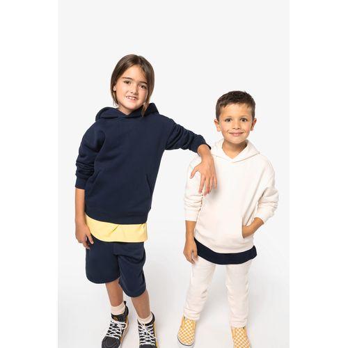Eco-friendly kids' oversize hooded sweatshirt