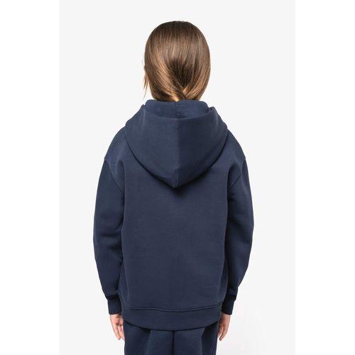 Eco-friendly kids' oversize hooded sweatshirt