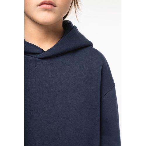 Eco-friendly kids' oversize hooded sweatshirt