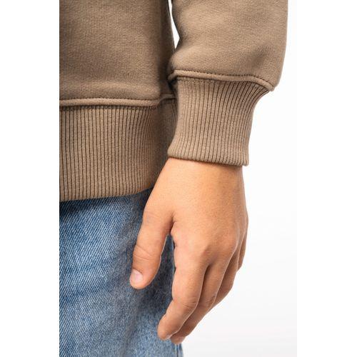 Eco-friendly kids' oversize round neck sweatshirt
