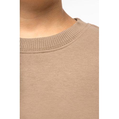 Eco-friendly kids' oversize round neck sweatshirt