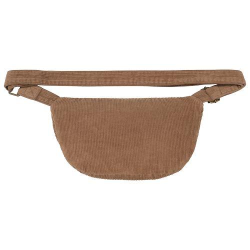 Eco-friendly corduroy washed effect fanny bag
