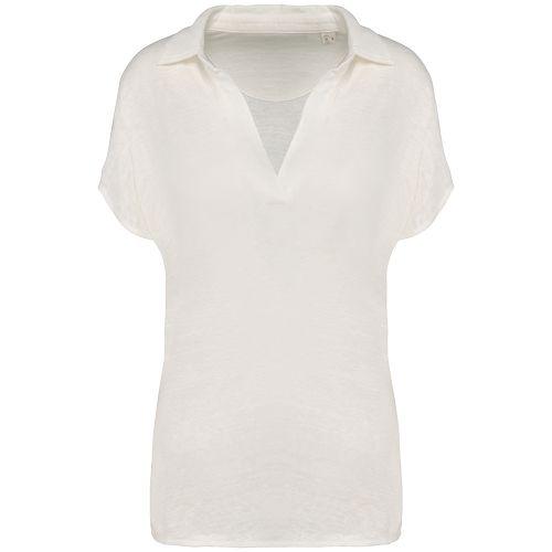 Polo en lin femme
