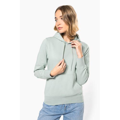 Ladies' eco-friendly hooded sweatshirt