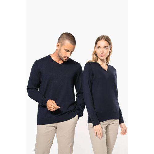 Pull col V homme