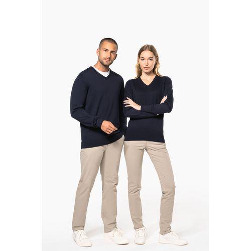 Pull col V homme