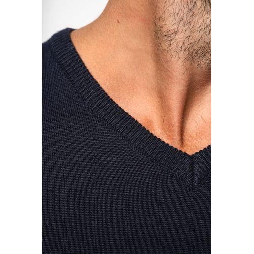 Pull col V homme