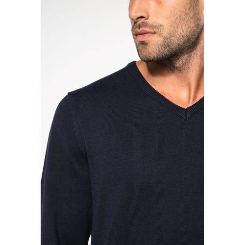 Pull col V homme