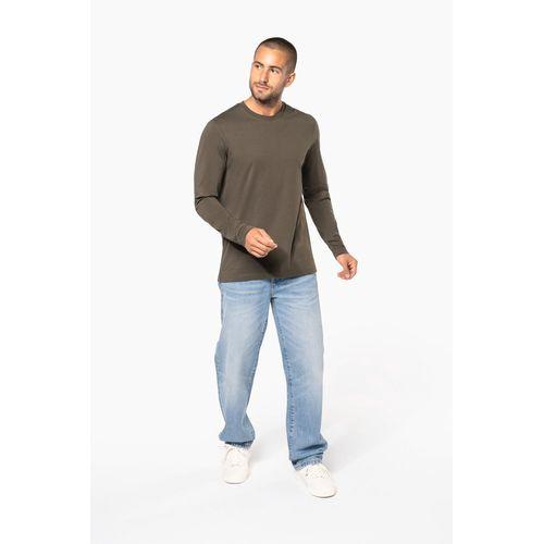 T-shirt col rond manches longues homme