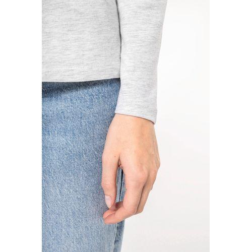 Ladies' long-sleeved crew neck T-shirt