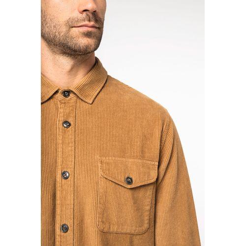 Surchemise écoresponsable délavée en velours côtelé homme