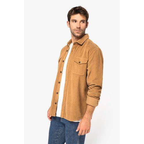 Surchemise écoresponsable délavée en velours côtelé homme