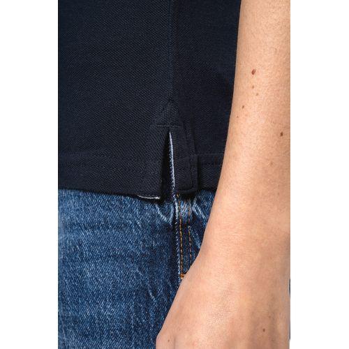 Polo piqué bicolore femme