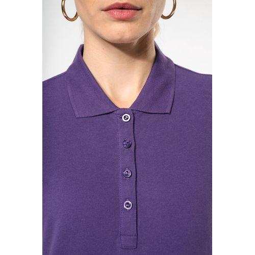 Polo piqué manches courtes femme