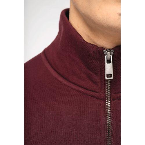 Sweat-shirt écoresponsable à col montant zippé homme