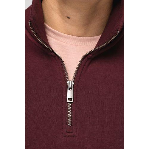Sweat-shirt écoresponsable à col montant zippé homme
