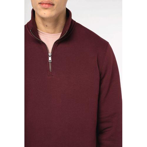 Sweat-shirt écoresponsable à col montant zippé homme