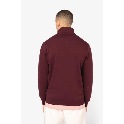 Sweat-shirt écoresponsable à col montant zippé homme