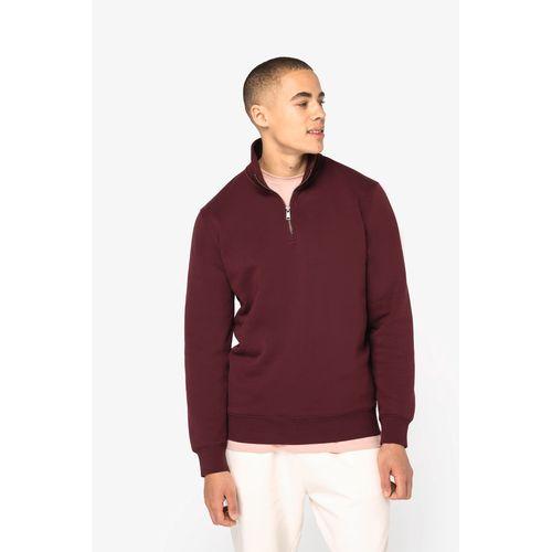 Sweat-shirt écoresponsable à col montant zippé homme