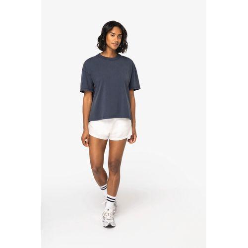 T-shirt écoresponsable oversize délavé femme