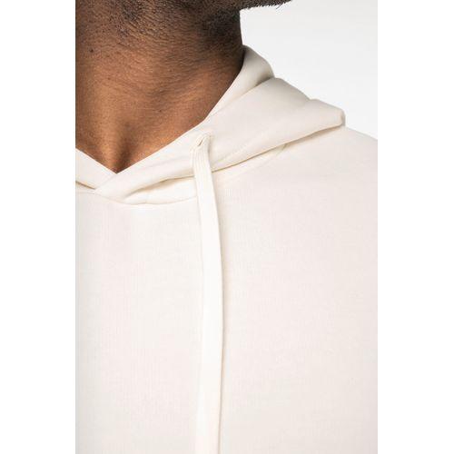 Unisex eco-friendly French Terry short sleeve drop shoulder hooded sweatshirt