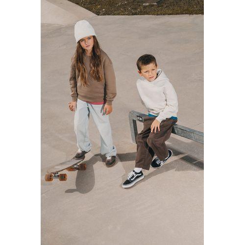 Eco-friendly kids' oversize round neck sweatshirt