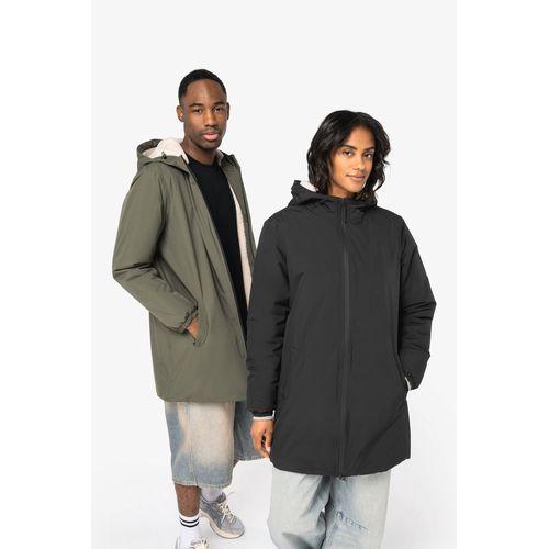 Eco-friendly unisex sherpa-lined waterproof jacket
