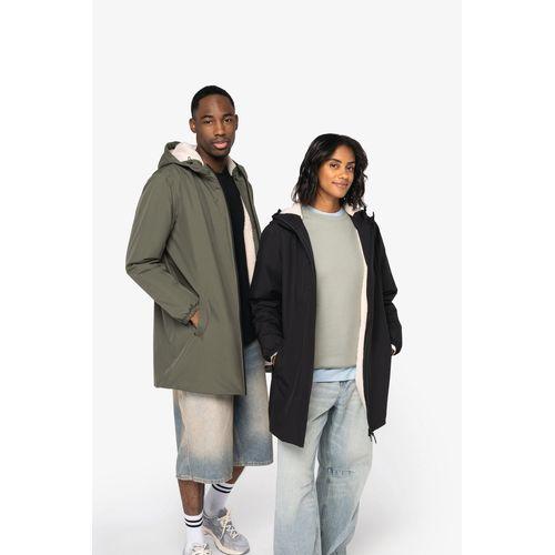 Eco-friendly unisex sherpa-lined waterproof jacket