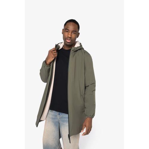 Eco-friendly unisex sherpa-lined waterproof jacket