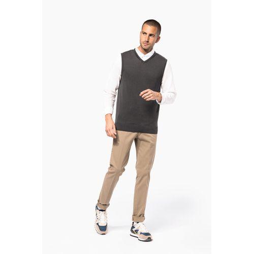 Pull col V sans manches