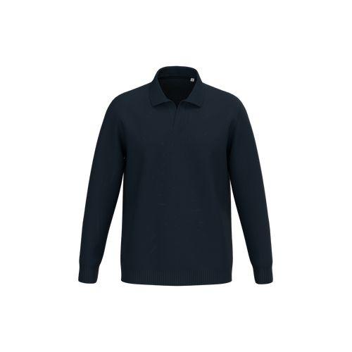 Men's jumper with polo collar