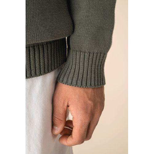 Men's jumper with polo collar