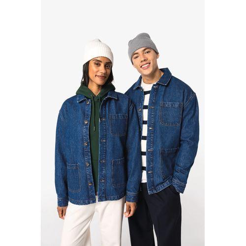 Eco-friendly unisex dropped shoulders denim jacket